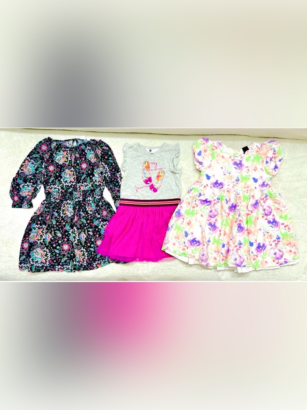 Cute Lot Girls Dresses Size 4T Years Gap, PL Kids Excellent Condition